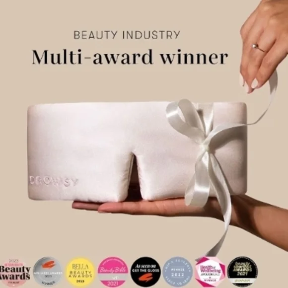 Drowsy Sleep Mask in Dusty Gold - Picture 6 of 9